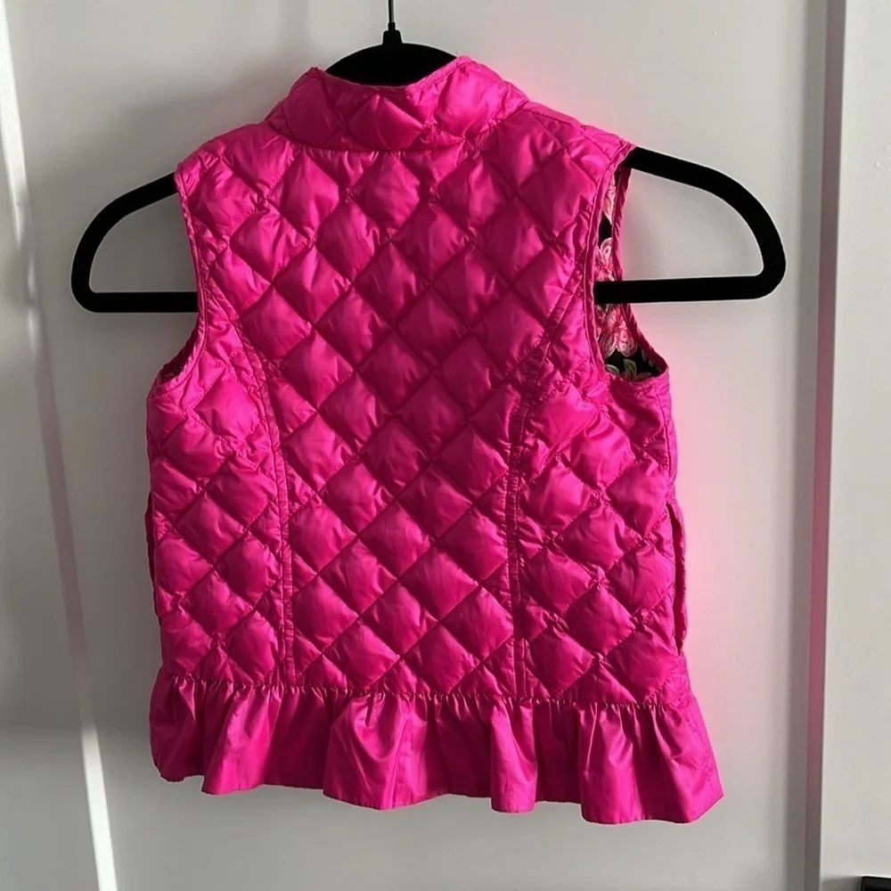 Lilly Pulitzer Small (4/5) Reversible Quilted Puffer Vest